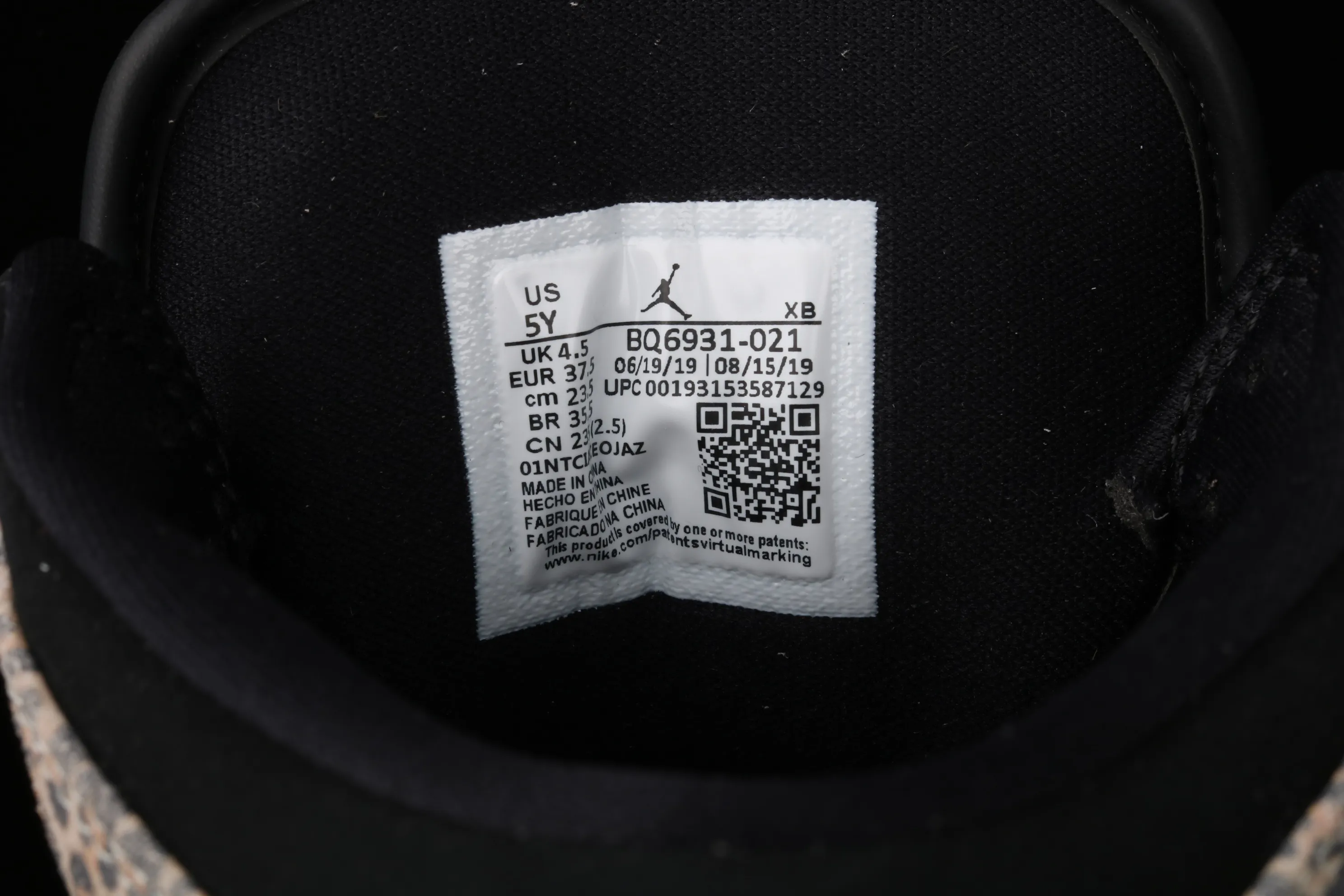 All categories Air Jordan Jordan series basketball shoes Air Jordan 1 Mid G version pure original Air Jordan 1 Mid GS AJ1 Joe 1 leopard print Chinese basketball shoes BQ6931-021